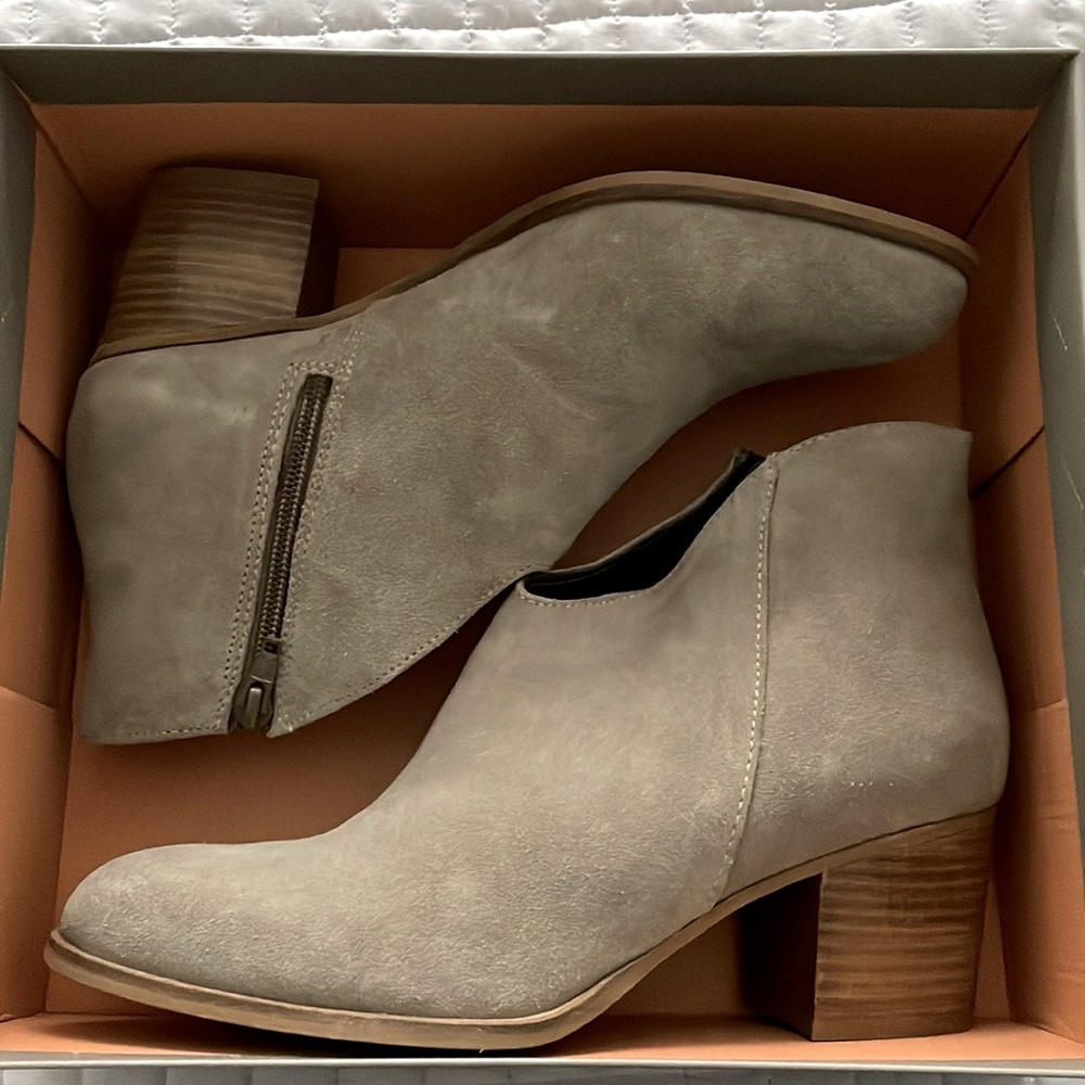 Jeffery Campbell Western Bootie - Taupe Suede